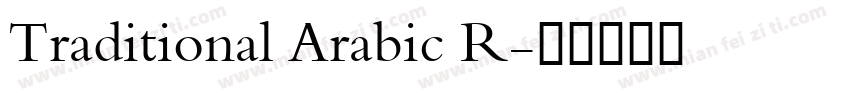 Traditional Arabic R字体转换
